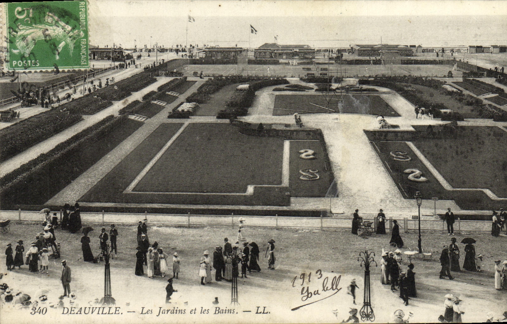 Deauville — Les Jardins et les Bains — LL. n°340
