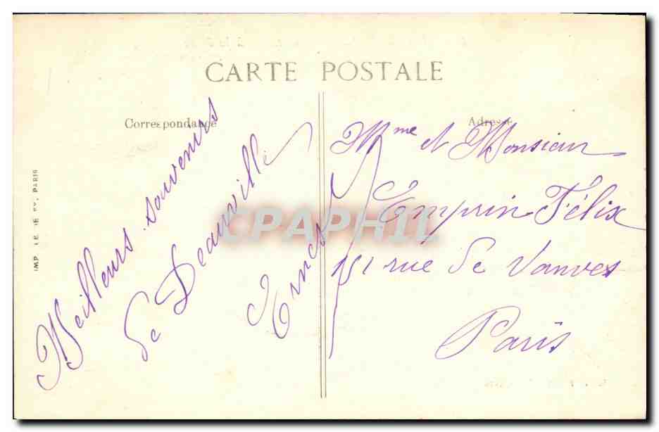 Deauville — Gros temps à la Jetée — Éditeur La Haupe, n° 470 — Reverso