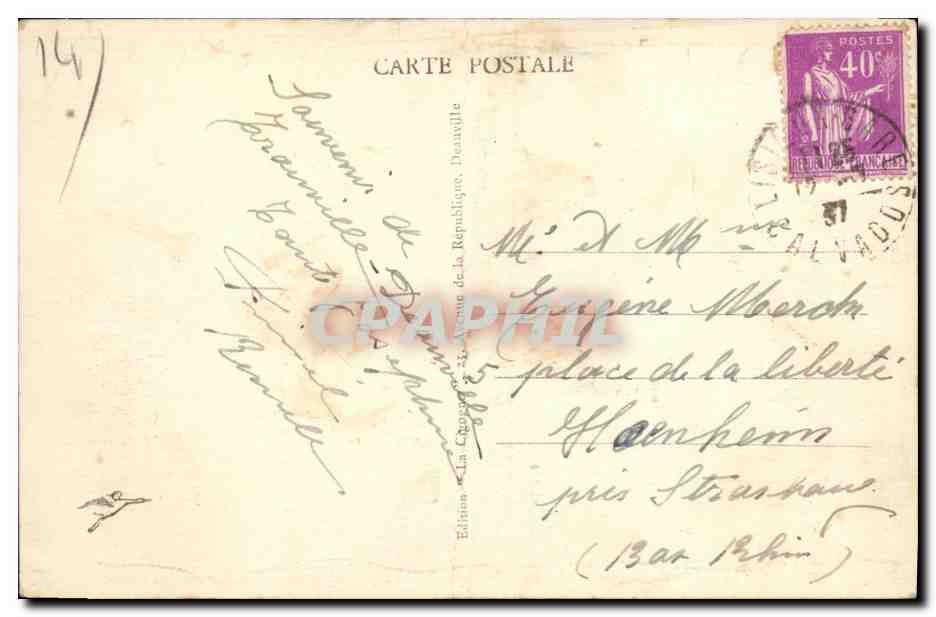 Deauville, la Plage Fleurie — La Jetée, le Chenal — Édition de la Compagnie de la République de la République — Reverso