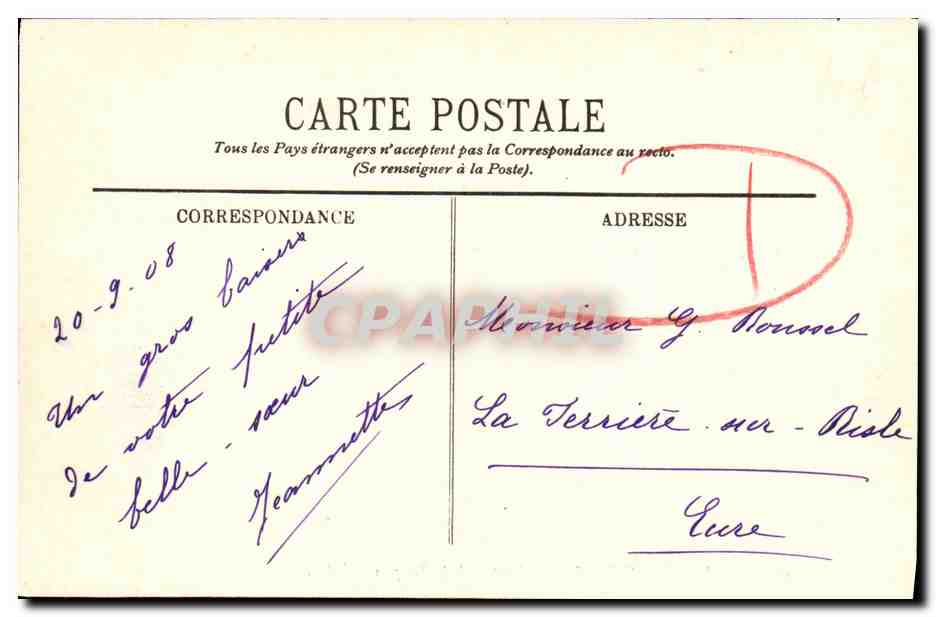 Deauville-Trouville — L'Entrée de la Touques — LL. n°258 — Achterkant