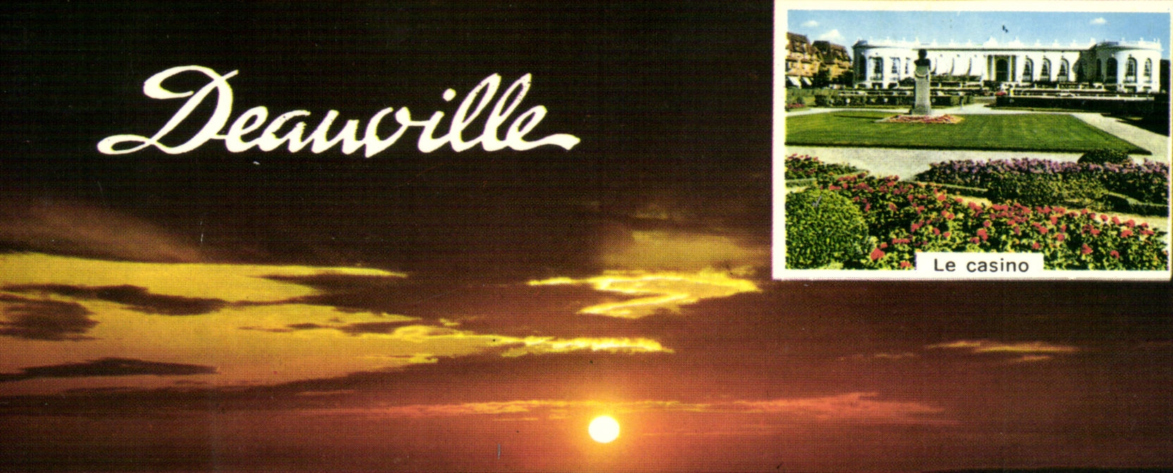 CPM Deauville Les planches Casino Place Morny