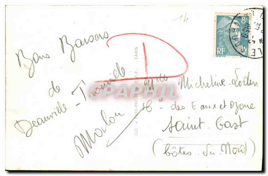 Deauville — Souvenir de Deauville — REALPHOTO C.A.P. — Verso