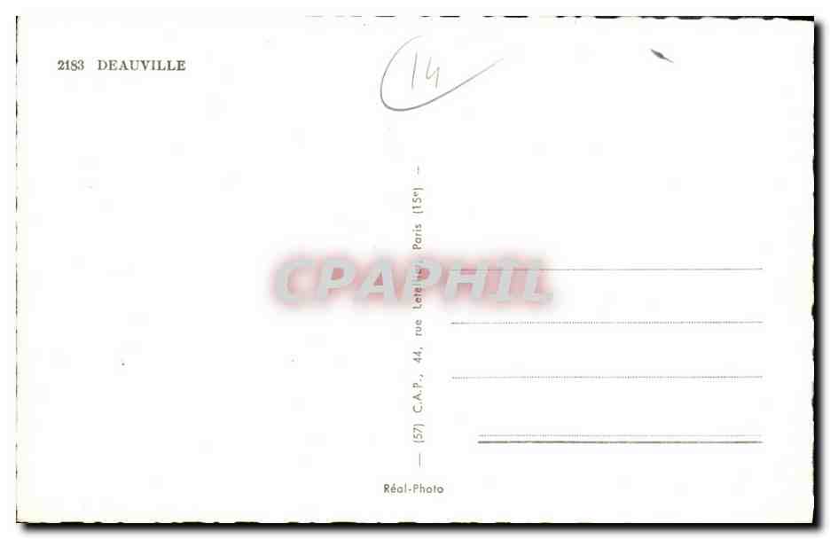 CPM Souvenir de Deauville  — Verso