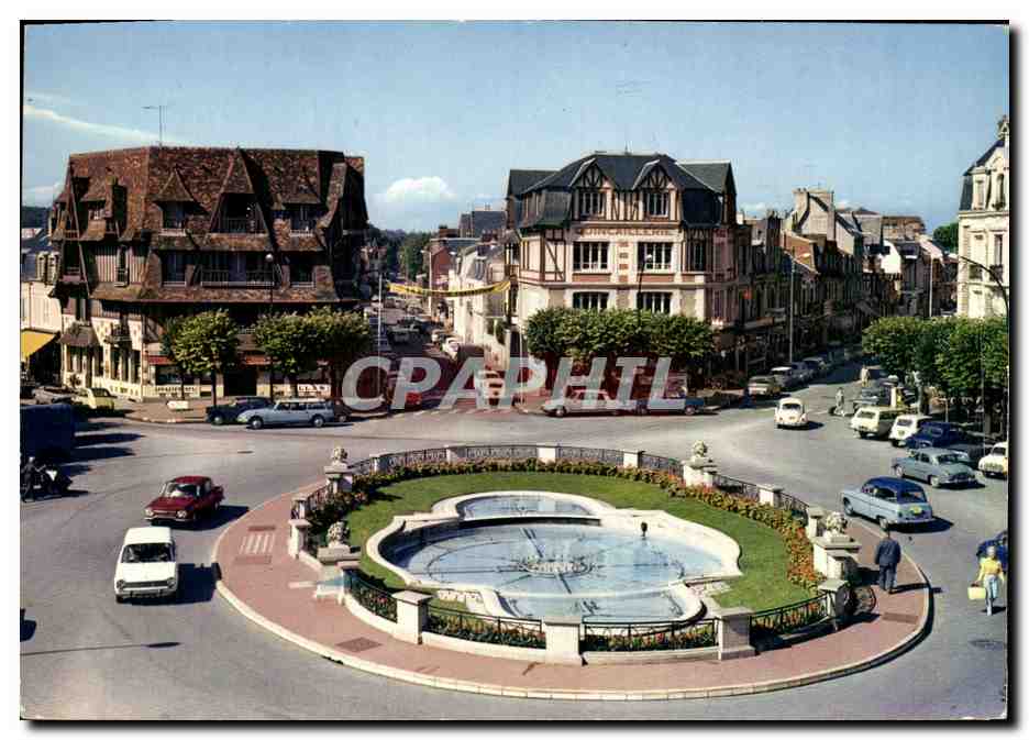 CPM Deauville La Plage Fleurie La Place Morny 