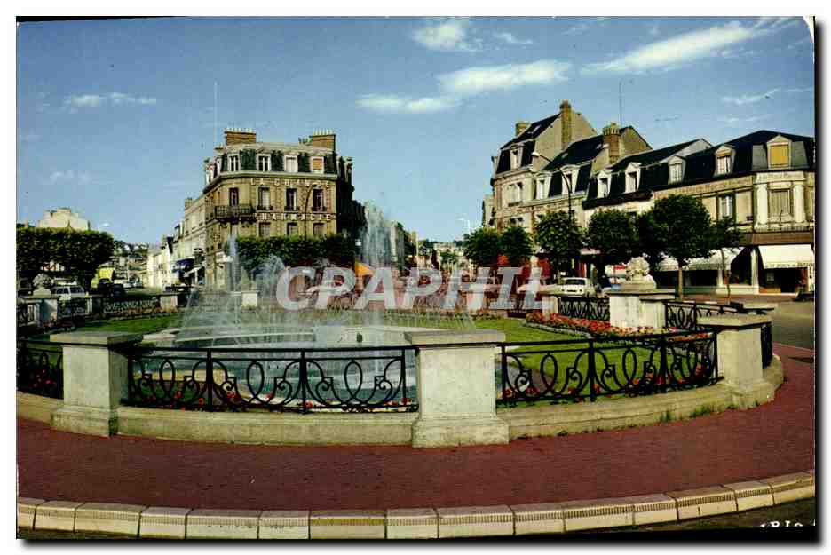 Deauville - Place de Morny et les jets d'eau — Lumicap, n° 2633