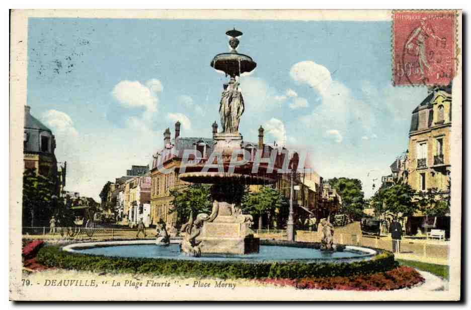 Deauville, "La Plage Fleurie" - Place Morny — G. Arraud, éditeur, n°79