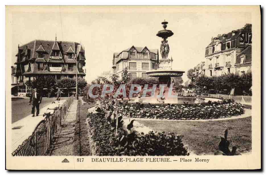 Deauville-Plage Fleurie — Place Morny — CPAPHIL 817