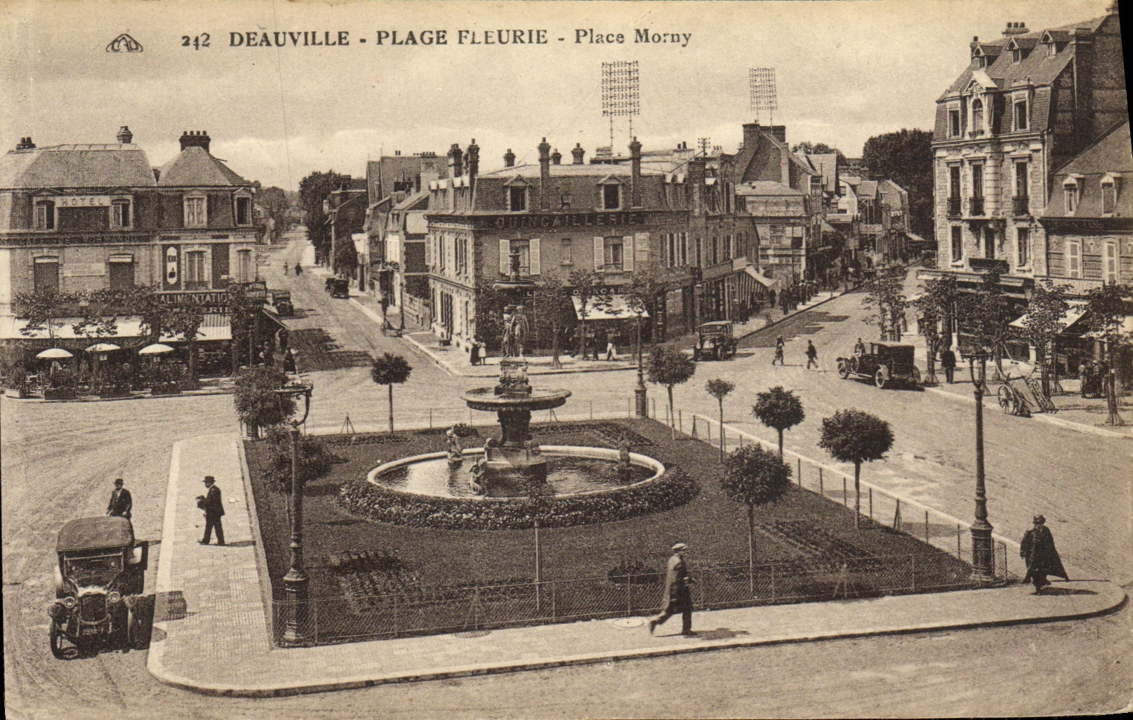 Déauville - Plage Fleurie - Place Morny — éditeur C. Alsacienne des Arts Photomécaniques, Strasbourg
