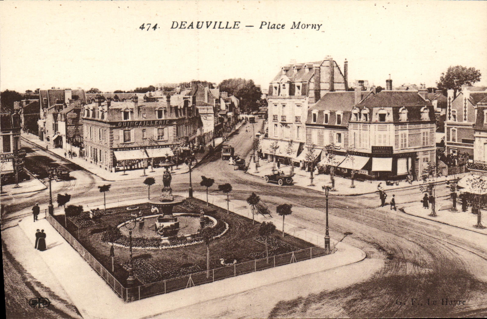 Deauville — Place Morny — G. F. Le Harre, n°474