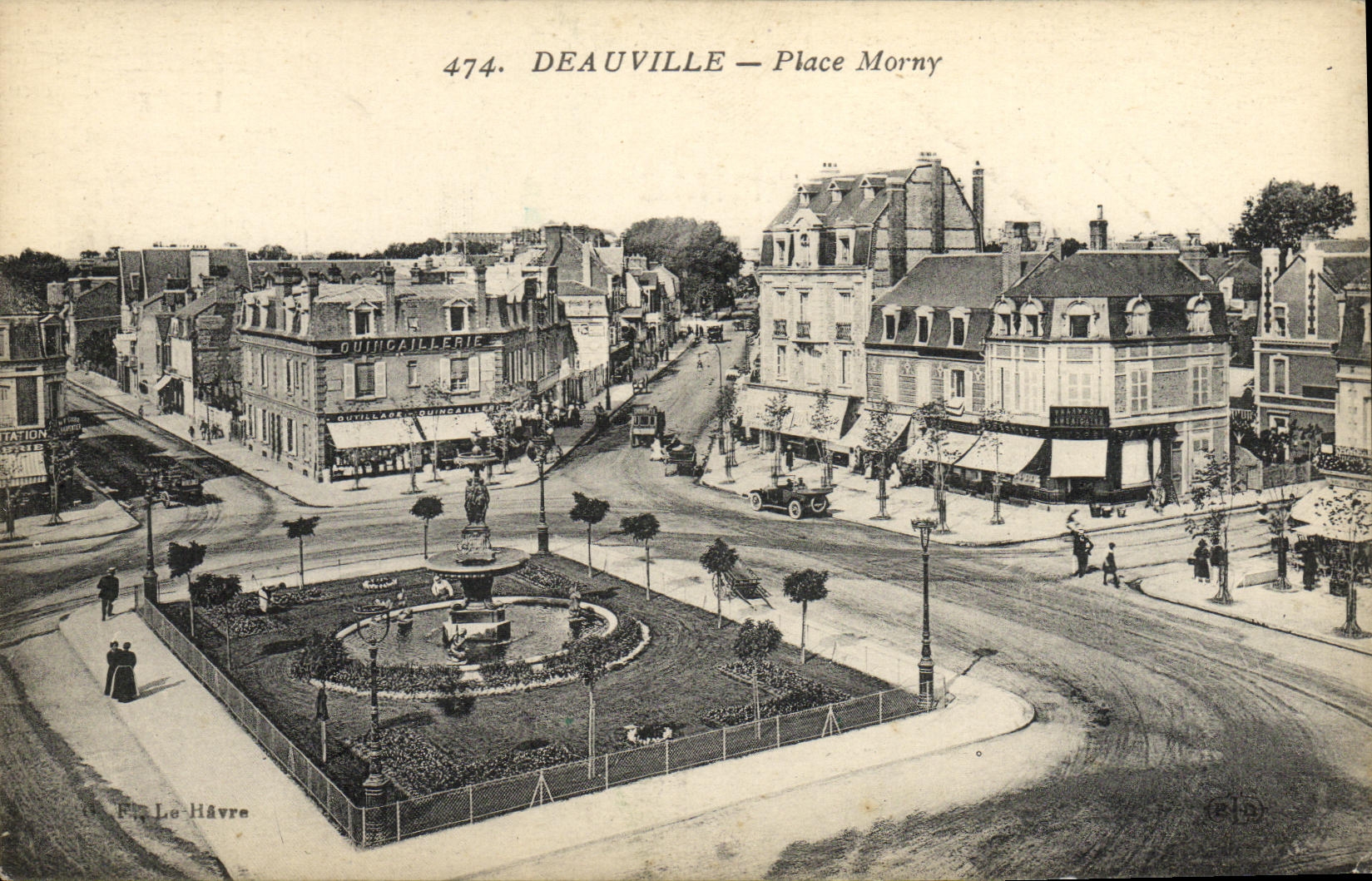 Deauville — Place Morny — Éditeur Fle Le Havre, n° 474