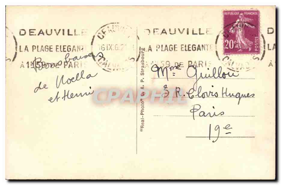 CPM Deauville Plage Fleurie Les jeux sur la plage — Verso