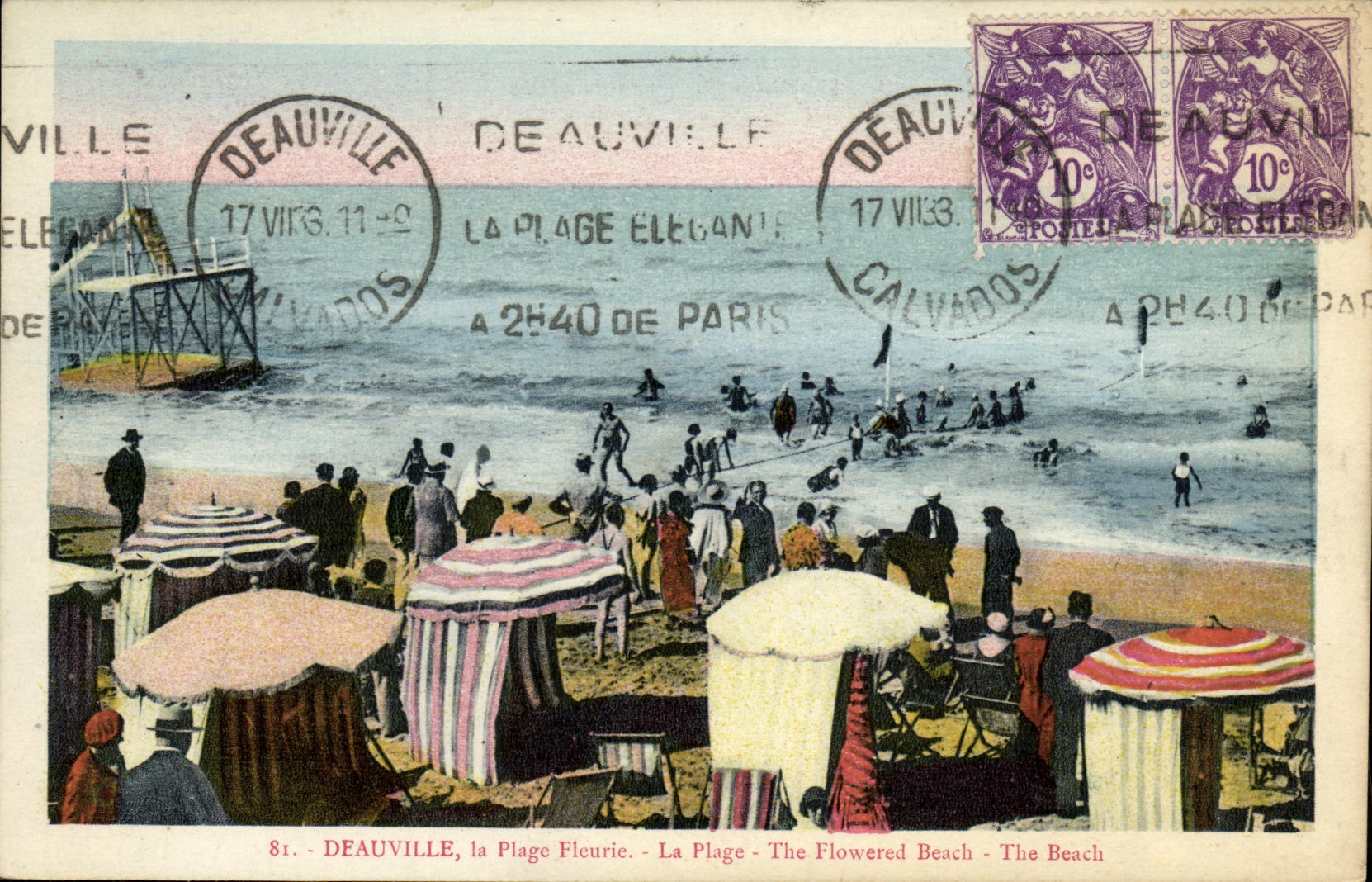 Deauville, la Plage Fleurie — Édition Des Prouletts, n°81