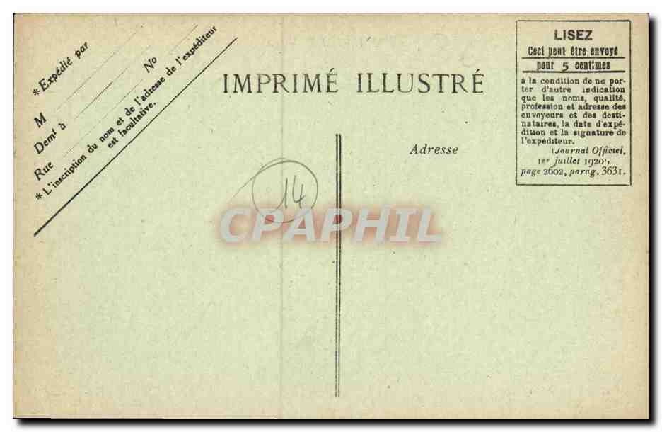 CPA Deauville La Plage — Verso