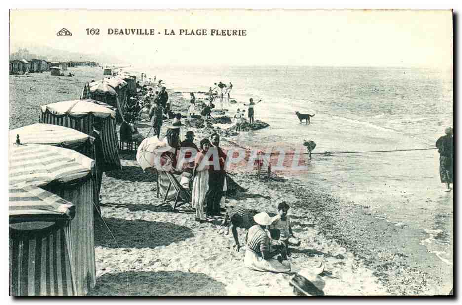 Deauville - La Plage Fleurie — éditeur : J. Albagnac, Strasbourg, n° de série 162
