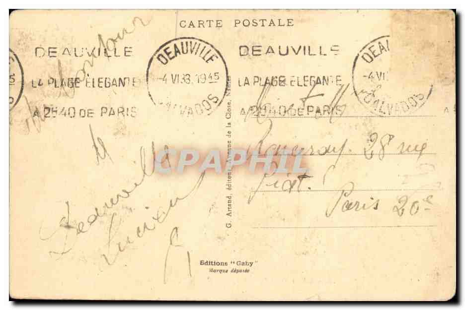 CPA Deauville La Plage Fleurie La Plage — Reverso