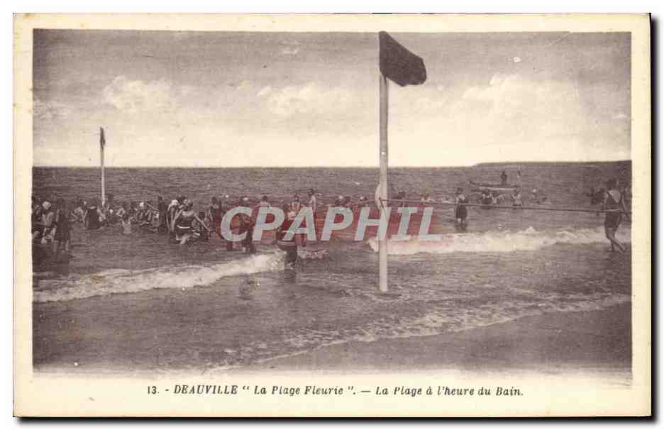Deauville "La Plage Fleurie" — La Plage à l'heure du Bain — G. Arlaud, éditeur, Nantes