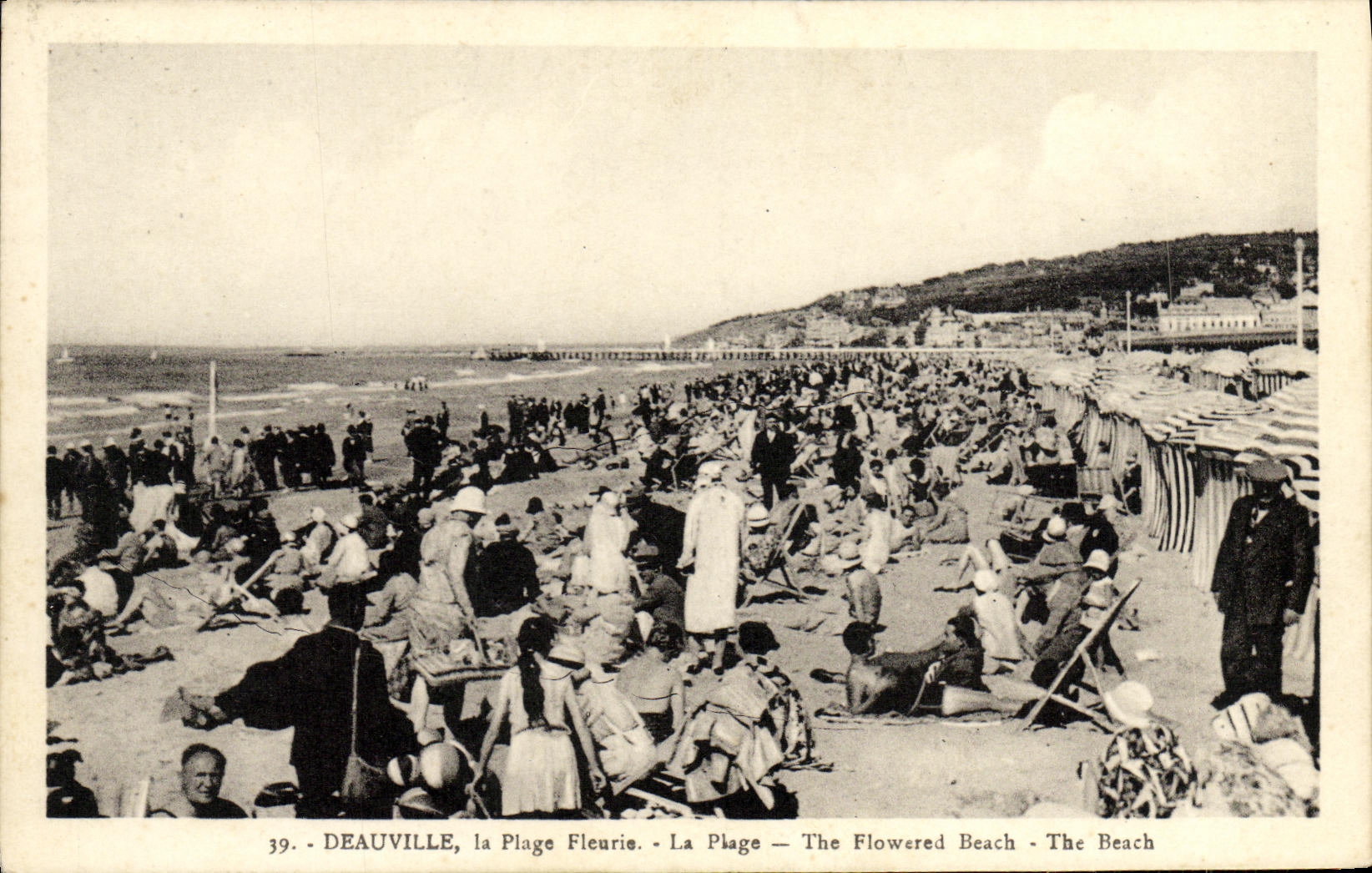Deauville, la Plage Fleurie — La Plage — The Flowered Beach — The Beach — n°39