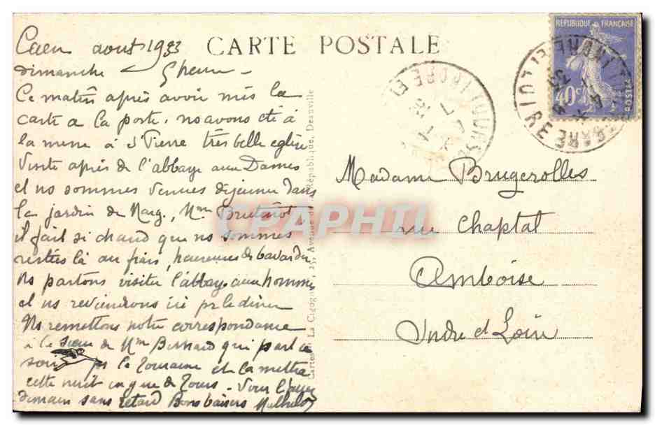 Deauville, la Plage Fleurie — La Plage — The Flowered Beach — The Beach — n°39 — Verso