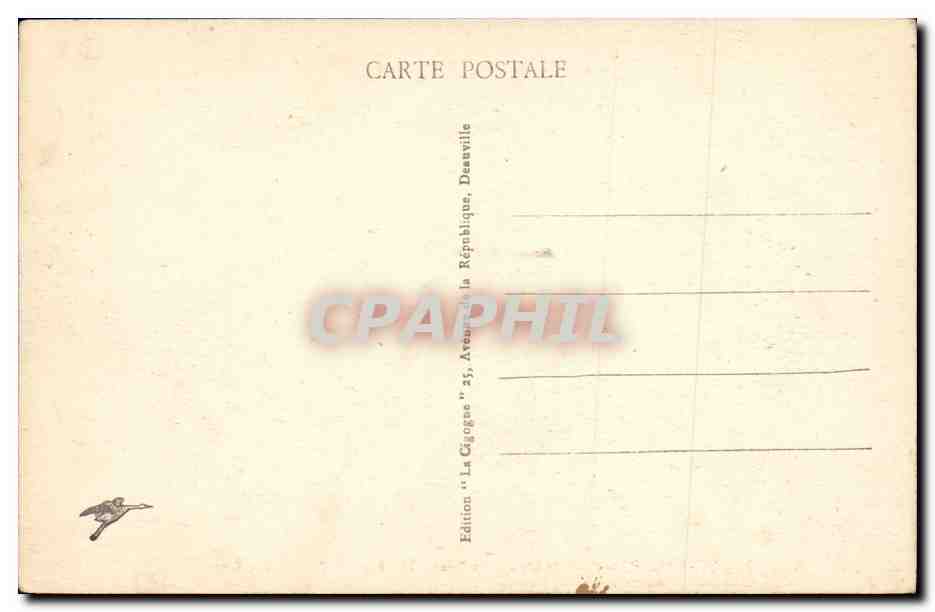 Deauville, la Plage Fleurie — Les Bains — The flowered Beach — The Baths — n°82 — Verso