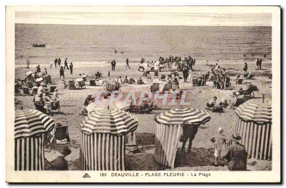 Deauville - Plage Fleurie - La Plage — CPA n°160, éditeur A.P.A.