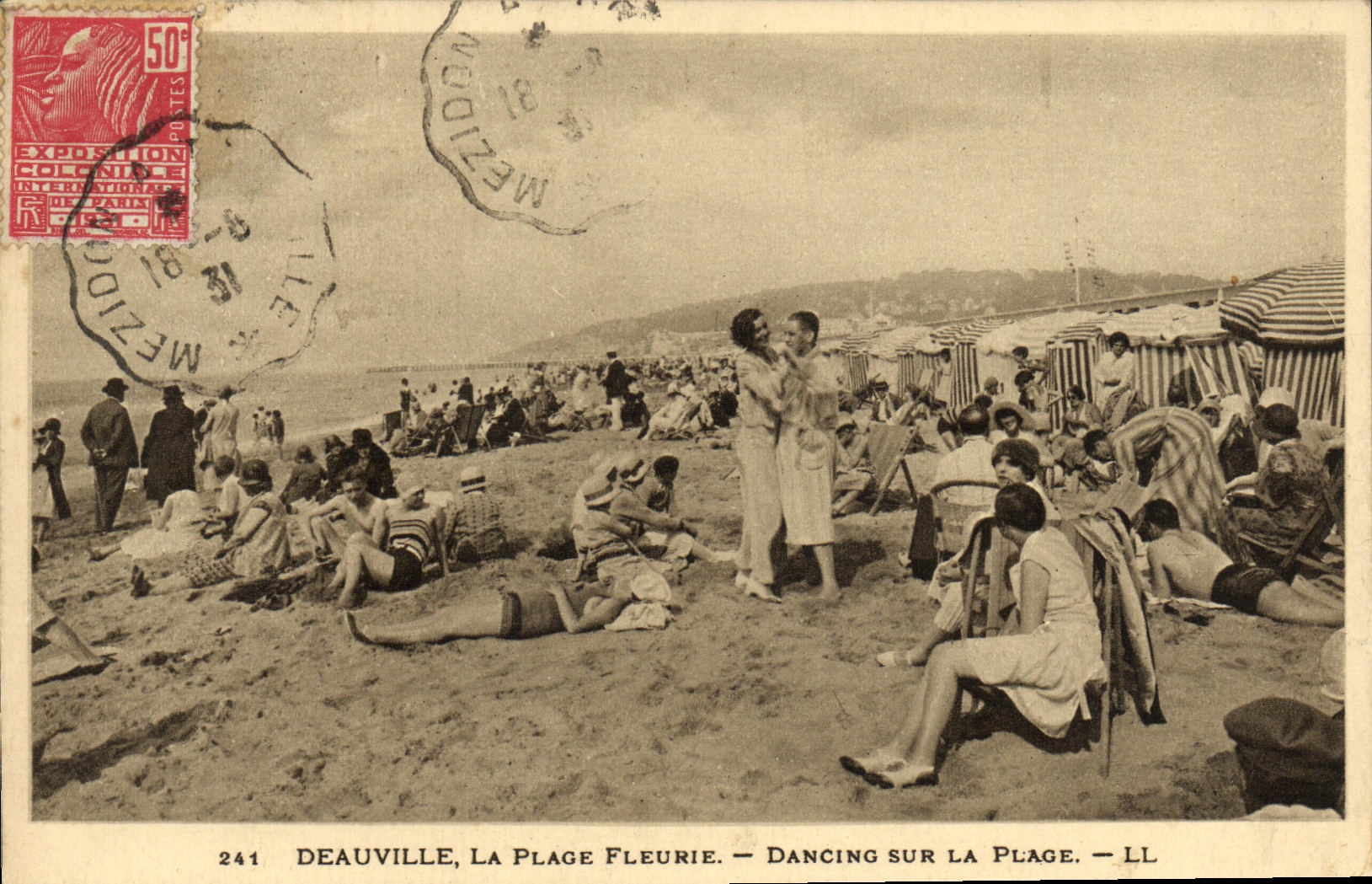 Deauville, La Plage Fleurie — Dancing sur la Plage — LL