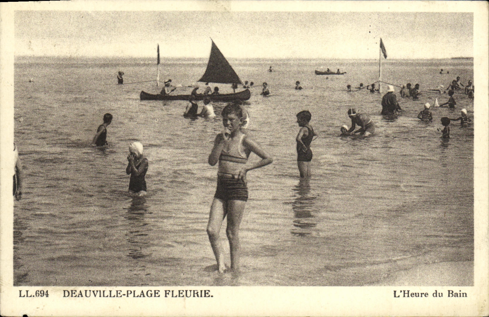 Deauville-Plage Fleurie — Badestunde — Verlag L.694