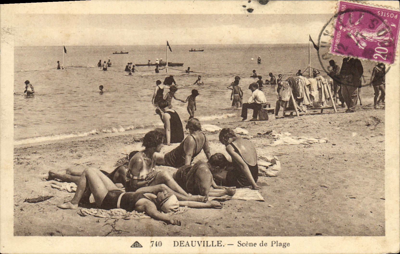 Deauville — Scène de Plage — éditeur A.P. n° 740
