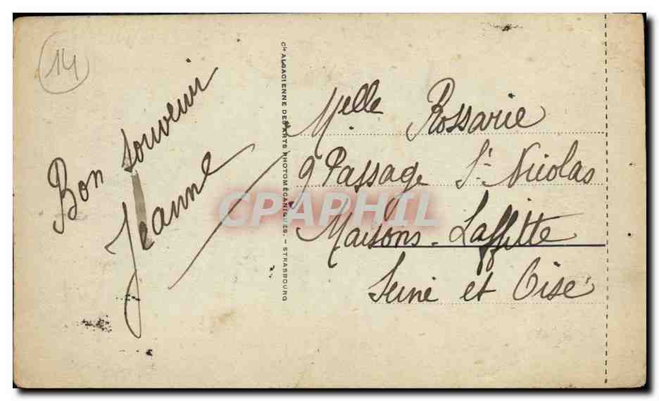 CPA Deauville Plage Fleurie L Heure du Bain — Verso