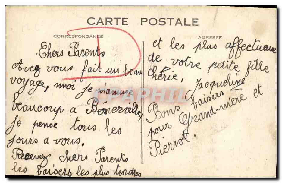 CPA Deauville La Plage Fleurie la Plage — Verso