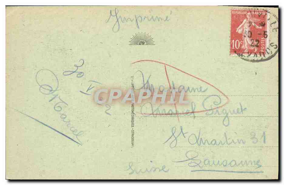 Deauville - La Plage Fleurie - Sur la Plage — Éditeur anonyme, n° 161 — Verso
