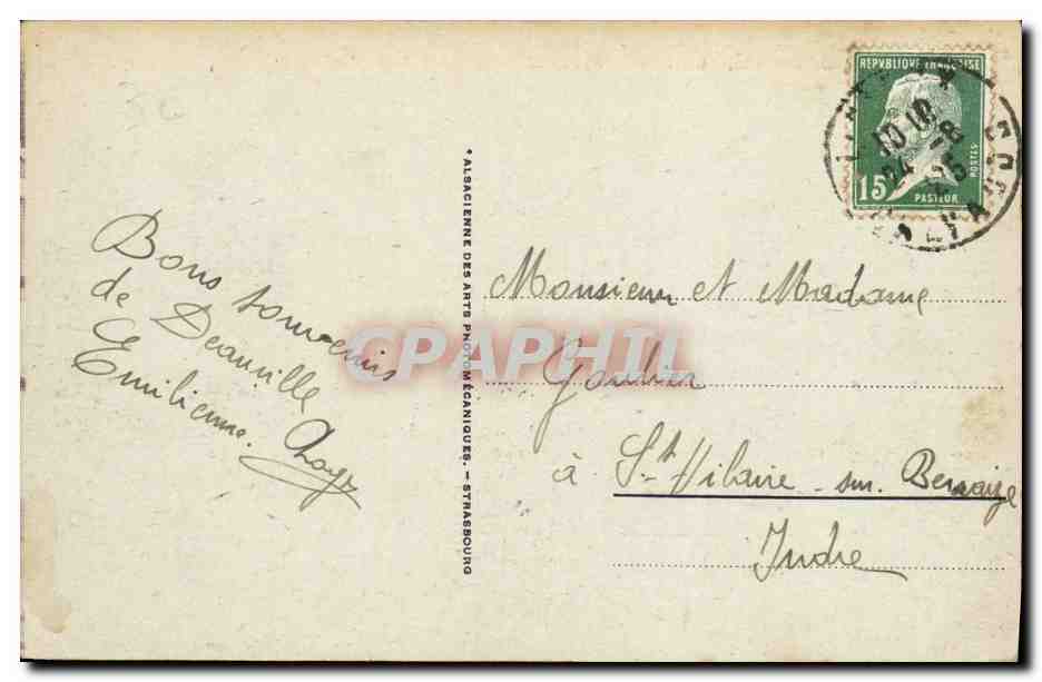 Deauville - La Plage Fleurie — éditeur : Alsacienne des Arts Photographiques — Verso