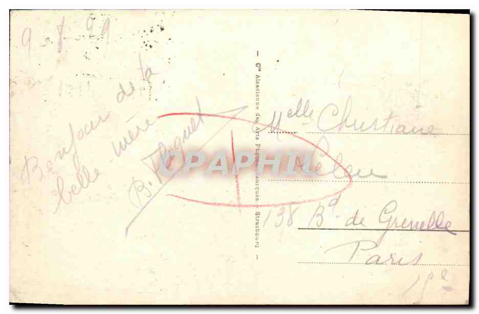 Deauville - Plage Fleurie - Promenade à âne — éditeur G. Audecemp, n° 166 — Verso