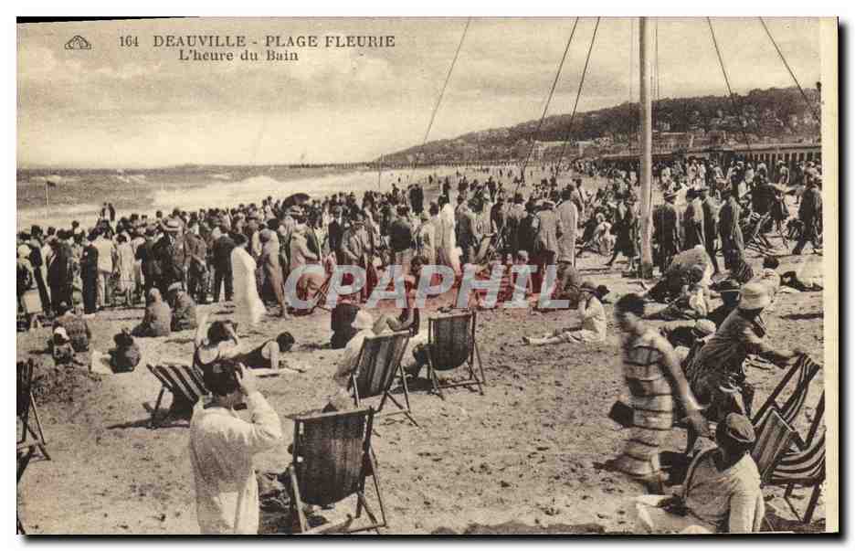 Deauville - Plage Fleurie — L'heure du Bain — n° 164