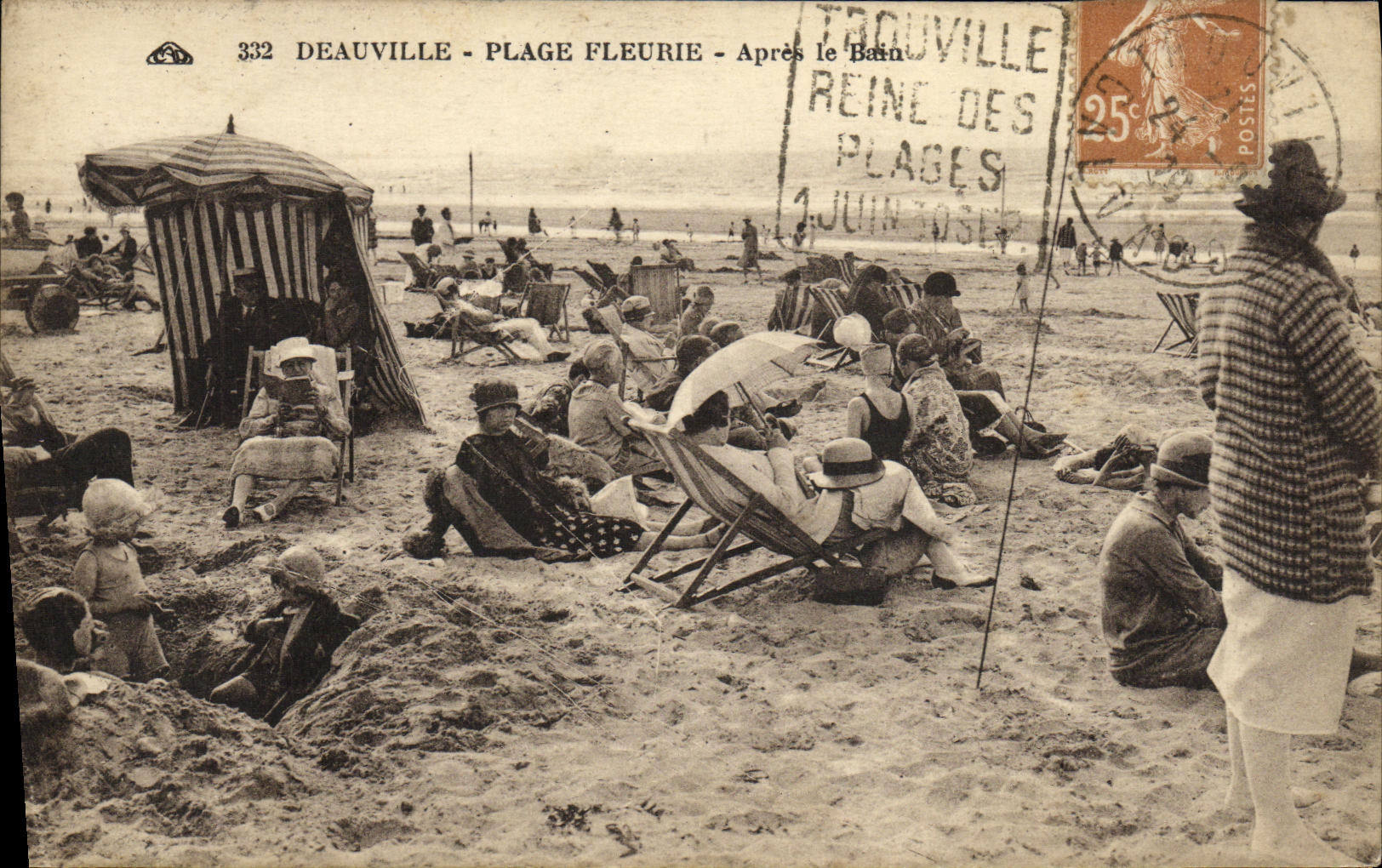 Deauville - Plage Fleurie - Après le Bain — éditeur anonyme, n° 332