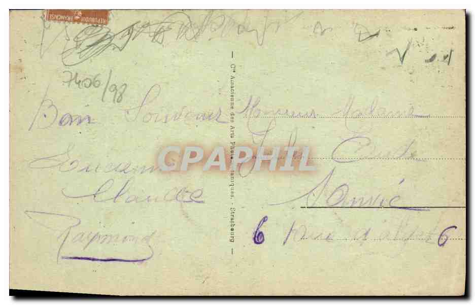 Deauville - Plage Fleurie - Après le Bain — éditeur anonyme, n° 332 — Reverso