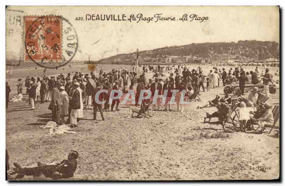 Deauville — La Plage Fleurie. La Plage — G. F. Le Havre, n°422
