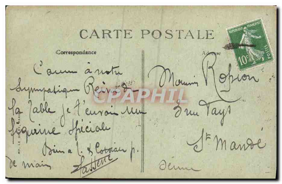 Deauville — Bain de Sable — Gr. Forestier, Le Havre, n°442 — Verso