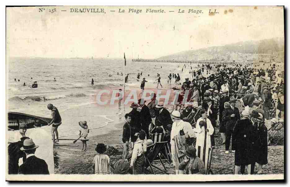 Deauville — La Plage Fleurie — La Plage. L.L. — N° 158