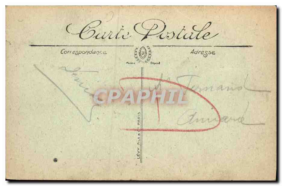 CPA Deauville Vue sur la Plage — Verso