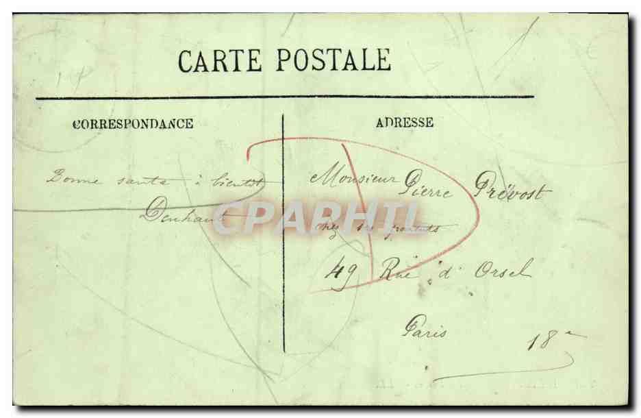 CPA Deauville La Plage Enfants — Verso