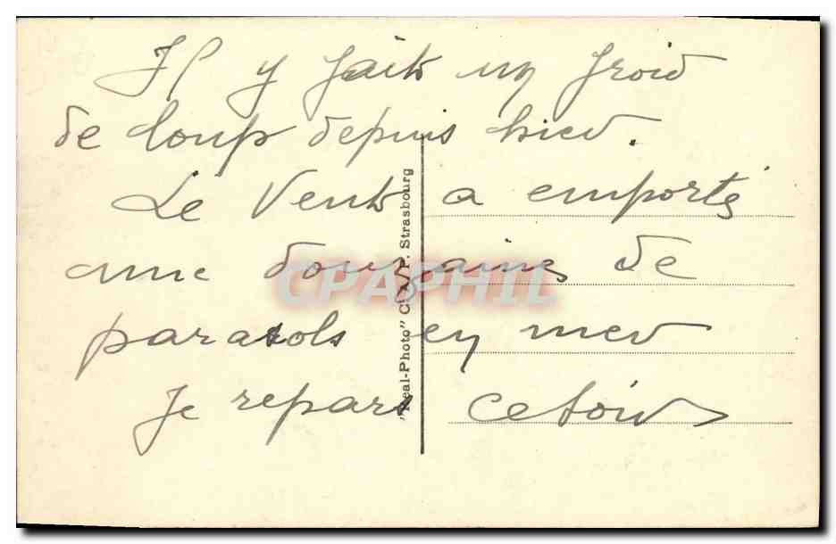 Deauville - La Plage Fleurie — CPA n°159 — éditeur C.A.P. — Rückseite