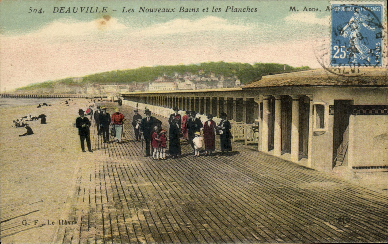 Deauville — Les Nouveaux Bains et les Planches — G. F. Le Havre, n°504