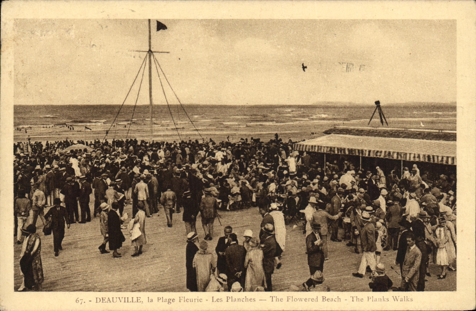 Deauville, la Plage Fleurie - Les Planches — The Flowered Beach - The Planks Walks — Édition 'La Cigogne' n°67