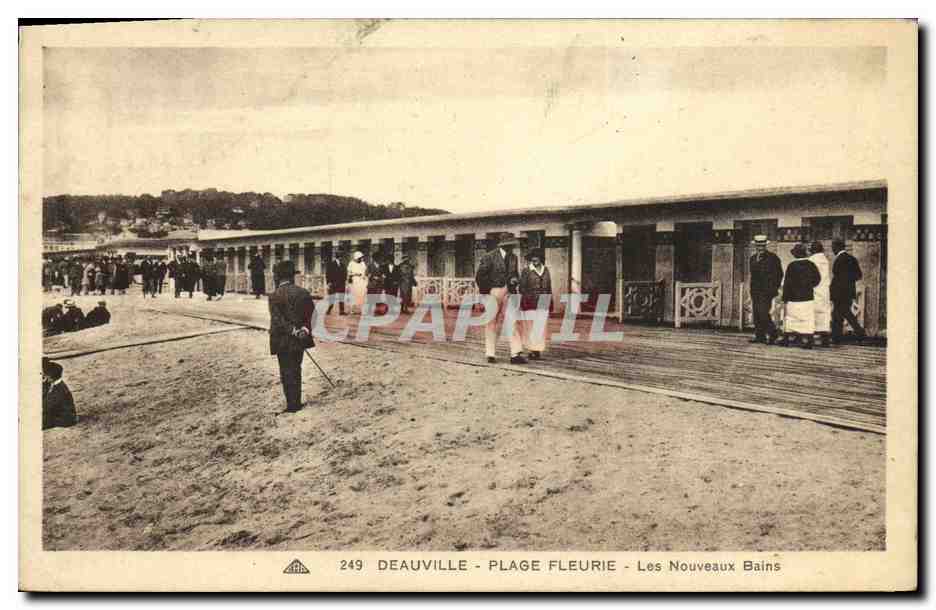 Deauville - Plage Fleurie - Les Nouveaux Bains — CPA n°249, éditeur CPAPHIL