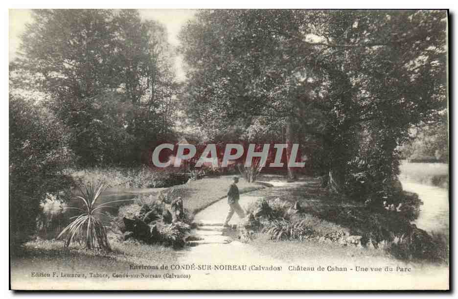 Château de Cahan — Vue du parc — Edition F. Lemarre, Condé-sur-Noireau (Calvados)