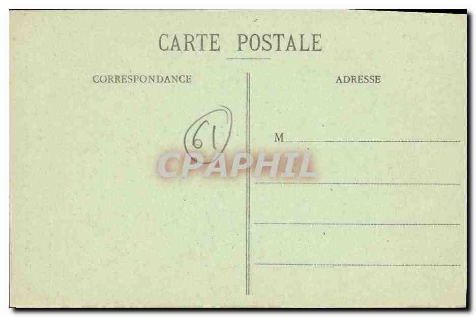 CPA Env de Pont d Ouilly Le Noireau au Parc du Chateau de Cahan — Rückseite