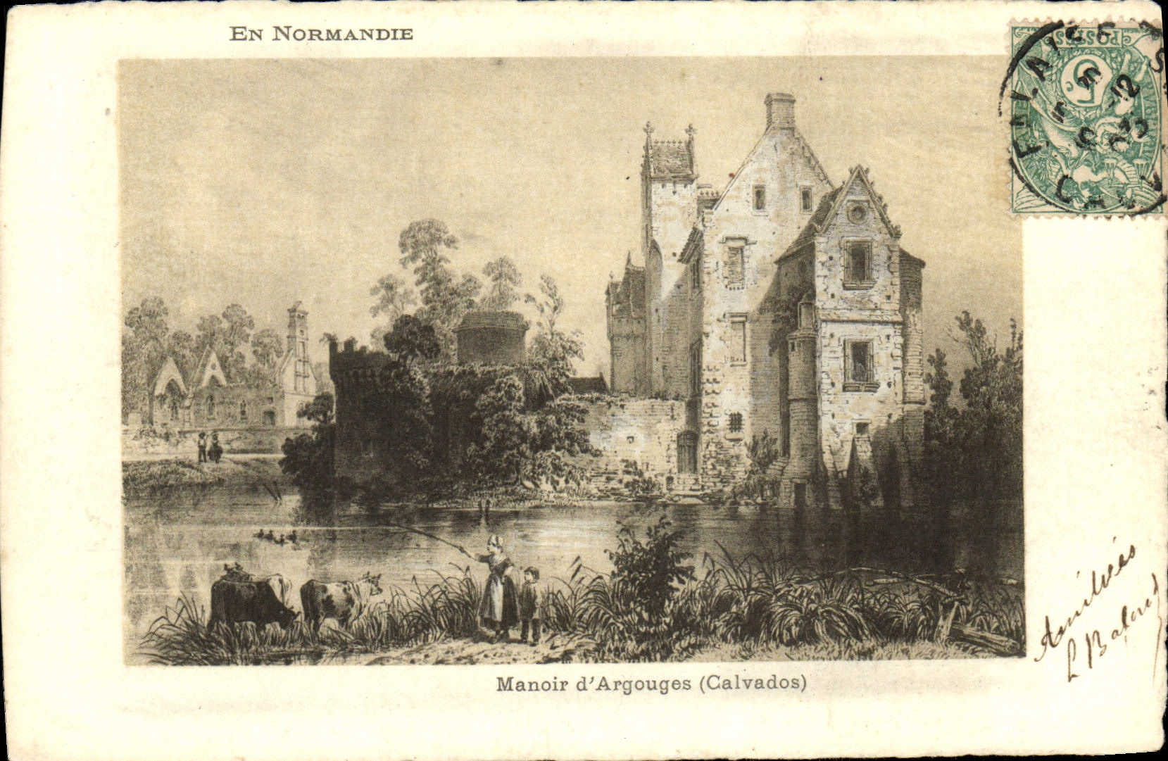 Manoir d'Argouges (Calvados) — En Normandie — Édition Artistique Supra, Paris