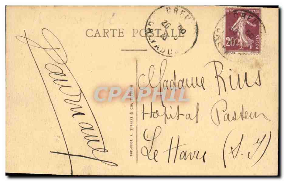 CPA Chateau de Calvados Bressy Le Chateau Porte d entree — Rückseite