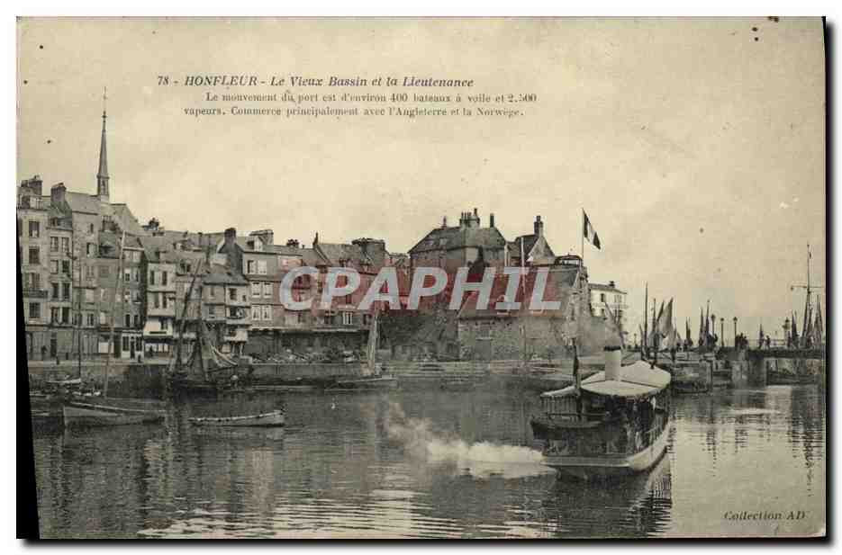 Honfleur — Le Vieux Bassin et la Lieutenancée — Collection AD