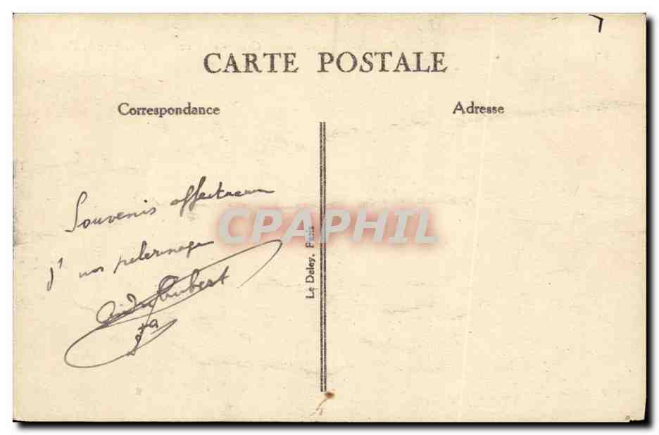 Honfleur — Crevettiers rentrant de la Pêche — G. F., Le Havre — Rückseite
